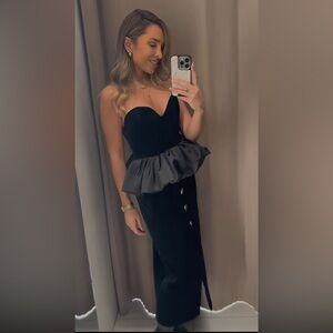 ZARA VELVET TOP ZW COLLECTION